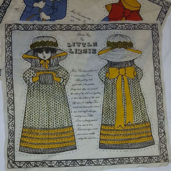 Vintage Cuttout Cotton Stuff Dolls - Picture 2 of 7